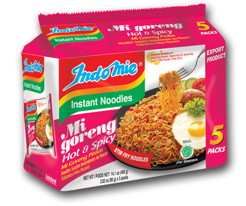 Indomie Mi Goreng Hot &amp; Spicy 5S