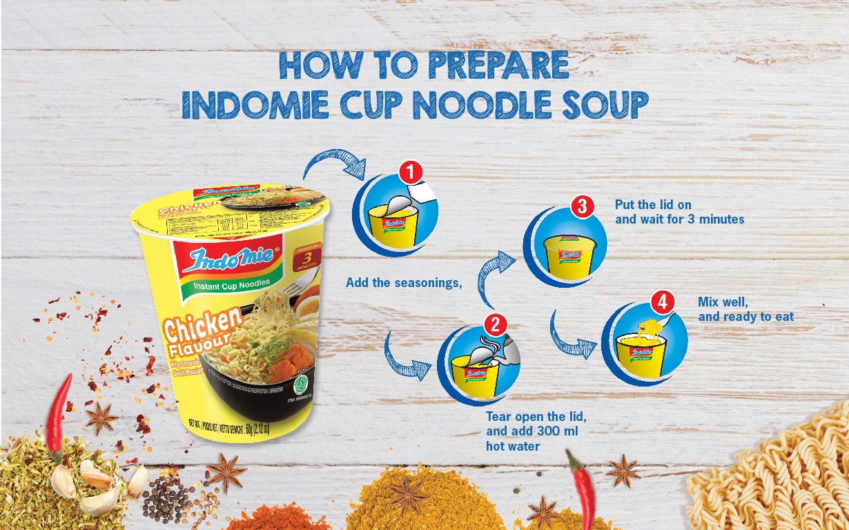 Indomie  Flavour, Favoured by The World - Indomie Soup with Milk